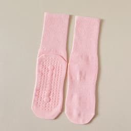 Solid Color Women Yoga Socks Cotton Breathable Gym Fitness Dance Sports Socks Women Professional Silicone Non-slip Pilates Socks