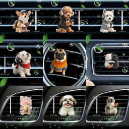 Acrylic Car Vent Clip Aromatherapy Air Freshener Holder 2D Decorative Air Conditioning Vents Accessory for Vehicle Interior