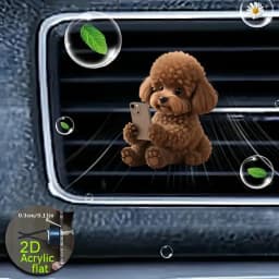 Acrylic Car Vent Clip Aromatherapy Air Freshener Holder 2D Decorative Air Conditioning Vents Accessory for Vehicle Interior