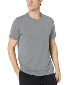 100% Superfine Merino Wool T Shirt Mens Base Layer Tee Merino Wool 180G Everyday Undershirt Wicking Breathable Anti-Odor