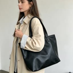 Vintage Women Handbag Large Capacity Soft PU Leather Casual Simple Female Shoulder Bag Commute Ladies Big Totes Bolsos