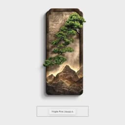 Chinese style entrance decoration painting, vertical landscape painting, corridor hanging painting, high-end door wall lamp