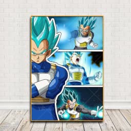 Japanese Surrounding Anime Dragon Ball Canvas Poster Print Super Saiyan Kakarot Vegeta Mural Art Decoration Picture Wall Prints