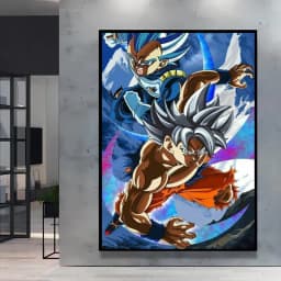 Canvas Wall Art Goku Cuadros Best Gifts Dragon Ball Classic Poster Home Living Room Hanging Modular Painting Kid Action Figures
