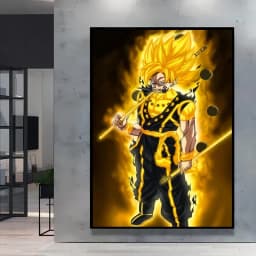 Canvas Wall Art Goku Cuadros Best Gifts Dragon Ball Classic Poster Home Living Room Hanging Modular Painting Kid Action Figures