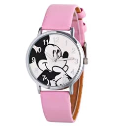 Mickey Children's Fashion Student Watch Quartz Watch Cartoon Cute Dial PU Leather Fashion Strap Children's Student Watch Gift