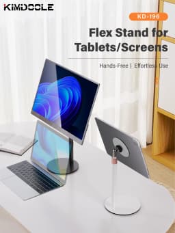 Kimdoole Portable Monitor Height Adjustable Retractable Desktop Magnetic Stand Compatible With IPad Up To 18 Inch Pc Accessories
