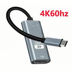 4K 60Hz Type C to HDMI Adapter USB 3.1 HUB HDTV Converter Cable for iPhone 15 TV Converter for PC MacBook iPad Samsung Laptop