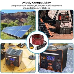 236inch/6M Solar Panel Extension Cable 14AWG Solar Extension Cable Kit With Female Male Connectors For RV Power Station