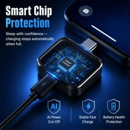 KEBIDUMEI Auto Stop Charging Adapter 140W Fast Charging Type C Full Charge Disconnect Protector Overcharge Protection for Phone