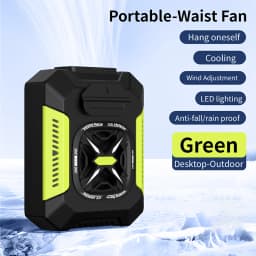 5000Mah Waist Fan Portable Hanging Neck Fan Wearable Shirt Fan With 3 Speed Personal Cool Clip Belt Fan For Outdoor Travel