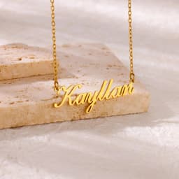 Custom Name Necklaces For Women Men Stainless Steel Customized Necklace Pendant Personalized Neck Chain Jewelry Birthday Gift