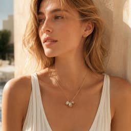 MamacitaSlay Elegant 316LStainless Steel Oval Rectangle Zircon Necklace 18K Gold Plated Waterproof Jewelry For Women Dainty Gift