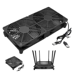 120mm 240mm Fan Router Cooling Fan DIY PC Cooler TV Box Wireless Silent Quiet DC 5V USB Power 12CM W/Screws Protective Net
