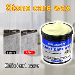 LOORSAN 150g Stone Care Wax, Marble & Granite Polishing Paste, Stone Surface Brightening & Protective Cream