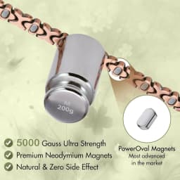 CATZ Pure Copper Women's Bracelet, Super Magnetic Therapy Pain Relief Bracelet with Cubic Zirconia for Gift for Woman