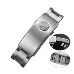 San Martin New Fly Adjustable Clasp Watch Parts Bracelet OTF Clasp For 16mm Specified Model Buckle Folding Clasp Non-universal