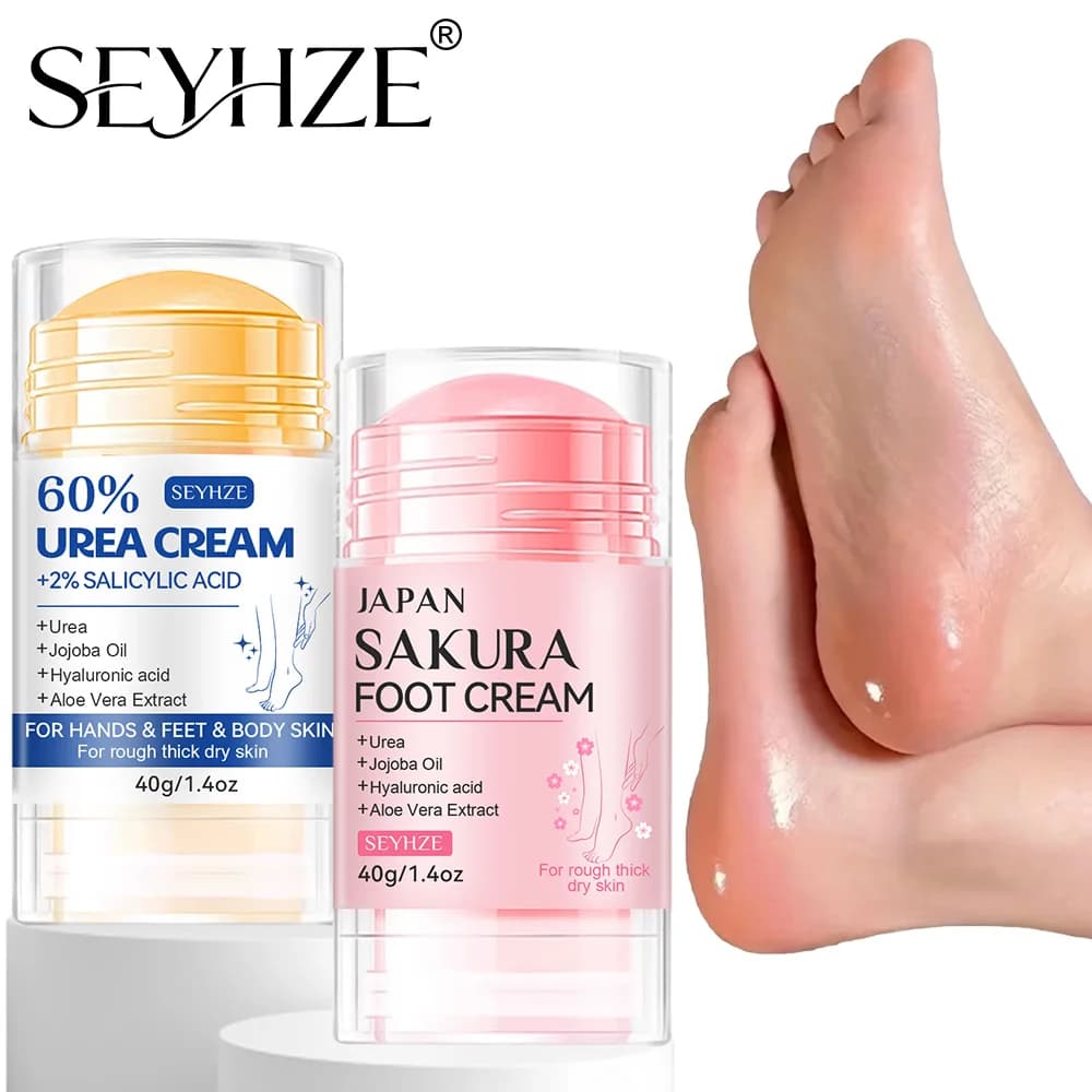 SEYHZE Hand & Foot Care Cream Enriched with shea butter, aloe vera, and urea. Provides 72-hour hydration, deeply nourishes and m