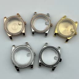 36mm/39mm Rose Gold Case Diamonds Bezel Sapphire Mod Parts NH34 NH35 NH36 NH38 NH39 NH70 NH72 ETA2824 PT5000 Movement