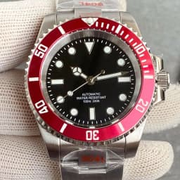 Tandorio Black Dial 40mm Miyota 8215 PT5000 Mechanical Dive Watch Men 200M Waterproof Lume Sapphire Stainless Steel Bracelet