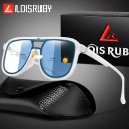 Men and Women's Photochromic Cycling Sunglasses with Case Outdoor Sports Cycling Fishing Hiking Glasses Unisex UV400 Eyewear