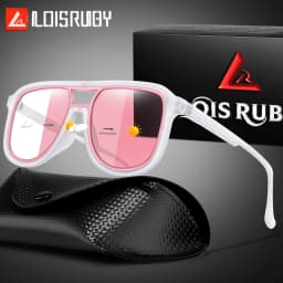 Men and Women's Photochromic Cycling Sunglasses with Case Outdoor Sports Cycling Fishing Hiking Glasses Unisex UV400 Eyewear