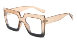 Colorful Anti Blue Light Glasses For Women Square Oversized Black Ladies Optical Glasses Frame Clear Lens Female Eyeglasses
