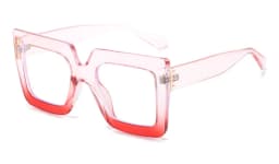 Colorful Anti Blue Light Glasses For Women Square Oversized Black Ladies Optical Glasses Frame Clear Lens Female Eyeglasses