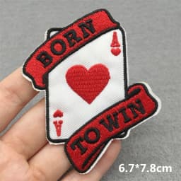 Punk Skull Embroidered Patches For Clothing Sticker Horror Patch Iron On Patches On Clothes DIY Sewing/Fusible Patch