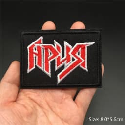 Band Rock Clothes Badges Iron On Patches Appliques Embroidered Music Punk Stripes for Clothes Jacket Jeans Diy Decoration