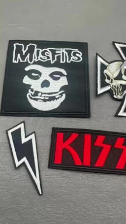 Band Rock Clothes Badges Iron On Patches Appliques Embroidered Music Punk Stripes for Clothes Jacket Jeans Diy Decoration