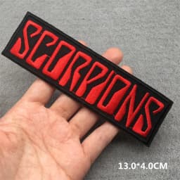 Band Rock Clothes Badges Iron On Patches Appliques Embroidered Music Punk Stripes for Clothes Jacket Jeans Diy Decoration