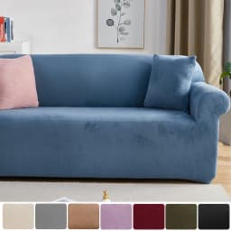 Plush Fabric Sofa Covers for Living Room 1/2/3/4 Seats Elastic Stretch Couch Cover L Shaped Sofa Slipcover Furniture Protector