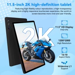 11.5 Inch Tablet PC G9 Octa‑Core A733 Android 15 30GB(6+24GB) RAM 128GB UFS ROM Widevine L1 8400mAh Dual Camera OTG WiFi BT5.3 US Local Warehouse