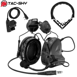 TAC -SKY COMTA II Tactical Headset With ARC Rail Adapter Hearing Protection Airsoft Headphone Noise-cancelling Shooting Earmuff