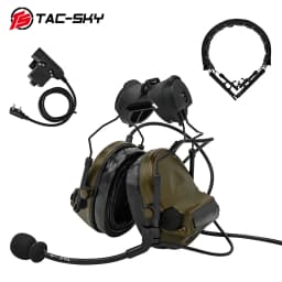 TAC -SKY COMTA II Tactical Headset With ARC Rail Adapter Hearing Protection Airsoft Headphone Noise-cancelling Shooting Earmuff