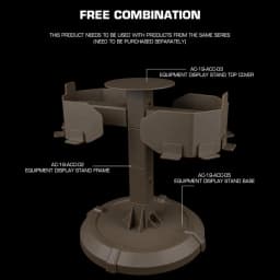 Tactical Display Stand Modular Component Hunting Combat Airsoft Belt Hanging Display Holder Adjustable Quick Mount Accessories
