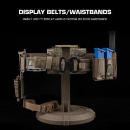 Tactical Display Stand Modular Component Hunting Combat Airsoft Belt Hanging Display Holder Adjustable Quick Mount Accessories