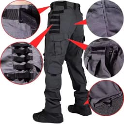 Field Combat Tactical Pants Men's Multi-pocket Multicam Camouflage Training Work Trousers Outdoor Hunting Waterproof Cargo Pants