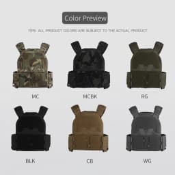 Tactical Sub-Zero Plate Carrier Airsoft Hunting Vest with MultiCaliber 9MM 6Pcs Long Mag/5.56 Triple Magazine Pouch