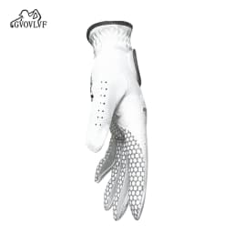 GVOVLVF Golf Gloves Genuine Sheepskin Leather Men Non-slip Soft Fabric Breathable Comfortable Fitting For Golfers
