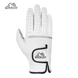 GVOVLVF Golf Gloves Genuine Sheepskin Leather Men Non-slip Soft Fabric Breathable Comfortable Fitting For Golfers