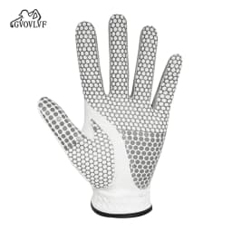 GVOVLVF Golf Gloves Genuine Sheepskin Leather Men Non-slip Soft Fabric Breathable Comfortable Fitting For Golfers