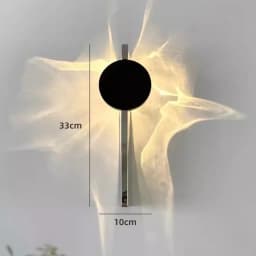 Minimalist LED Wall Sconce Creative Art Ripple Wall Lamp Bedroom Bedside Background Aisle Porch Corridor Atmosphere Wall Light