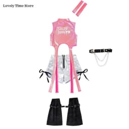 Hip Hop Girls Sweet Shiny Crop Top Silver Cargo Pants Kids K-pop Jazz Dance Clothes Sets Children Streetwear Girl Group Costumes