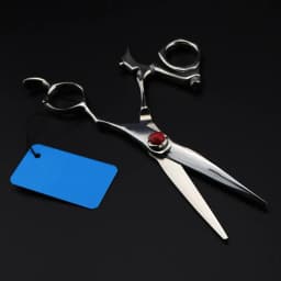Professional Japan 440c 6'' Swivel Cut Hair Scissors Haircut Thinning Barber Rotate Hair Cutting Shears Hairdressing Scissors