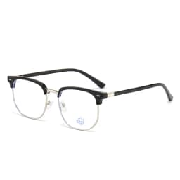 Fashion Semi Rimless Anti-blue Light Glasses Men Women Rectangle Trendy Accessory Eyeglasses Outdoor Office Unisex Eyewear
