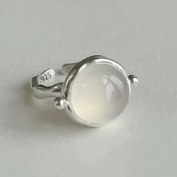PANJBJ 925 Sterling Silver Stars Ring For Women Blue Crystal Opening Sweet Romance Irregular Versatile Jewelry Gift Dropshipping