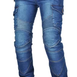 New Motocross Trousers Double Zipper Metal Style Moto Men For Woman Outdoor Riding Jeans With Protective Gear Motorcycle Pants