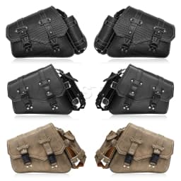 Motorcycle Swing Arm Bags Swingarm Bag Waterproof Saddlebag for Softail Standard Dyna Low Rider Sport Glide Left Side Solo Bags